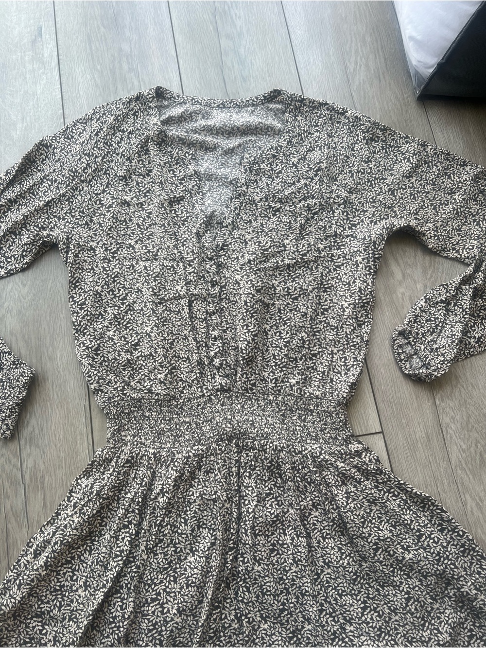 Faherty Montara Leaf Batik Long Sleeve Dress Size XS MSPR $178!!